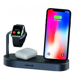 Swissten Swissten 4in1 vezetk nlkli MFI tltlloms, 45W, iPhone, iWatch, Airpods/Pro