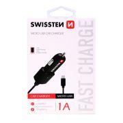 Swissten auts tlt mikro USB kbellel, 1 A, fekete