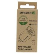 Swissten auts tlt adapter PowerDelivery USB-C + QuickCharge 3.0, 36W, ezst metl