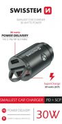 Swissten Swissten auts tlt adapter PowerDeliver USB-C + Super Charge 3.0, 30W, nano, ezst