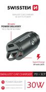 Swissten auts tlt adapter PowerDeliver USB-C + Super Charge 3.0, 30W, nano, ezst