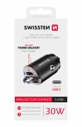Swissten auts tlt adapter Power Delivery 2XUSB-C, 30W, fekete