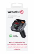 Swissten FM transzmitter, bluetooth, 2xUSB-A, 1xUSB-C, 64GB flash drive