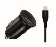 Swissten auts tlt Samsung Super Fast Charging 25W + 1,2 m fekete USB-C/USB-C adatkbel