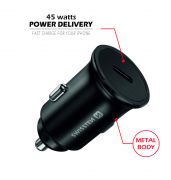 Swissten auts tltadapter USB-C PowerDelivery 3.0, 45W, fekete