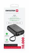 Swissten 10000 mAh power bank beptett USB-C s lightning kbellel, 22,5W