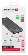 Swissten Worx Pro power bank 10000 mAh, fekete