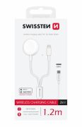 Swissten vezetk nlkli tlt 2in1 Apple Watch s iPhone, USB-C, 1,2m