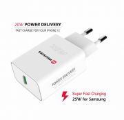 Swissten hlzati tlt adapter PowerDelivery 25W, iPhone + Samsung, fehr