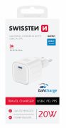 Swissten GaN hlzati tltadapter 1xUSB-C PD, 20W, fehr