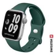 Swissten Apple Watch szilikon szj 38/40/41 mm, zld
