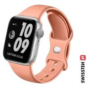 Swissten Apple Watch szilikon szj 38/40/41 mm, narancs pink