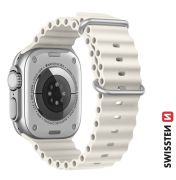 Swissten Apple Watch szilikon cen szj 42/44/45/49 mm, szrke