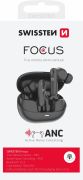 Swissten Focus ANC TWS bluetooth flhallgat aktv zajszrvel, fekete