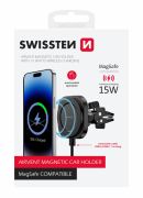 Swissten MagSafe kompatibilis mgneses auts telefontart s wireless tlt szellzrcsra, 15W/7,5W