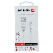 Swissten Type-C Huawei SuperCharge tlt- s adatkbel, 1,5 m, fehr