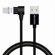 Swissten Arcade mgneses adat- s tltkbel USB/mikro USB, 1,2 m fekete