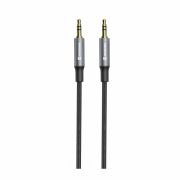Swissten audio kbel, textil, JACK (male)/JACK (male), 1,5m, fekete