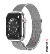 Swissten Apple Watch milni szj, 42-44 mm, ezst