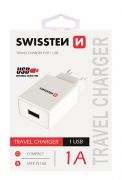 Swissten hlzati tlt adapter, 1 USB port, 1 A, fehr